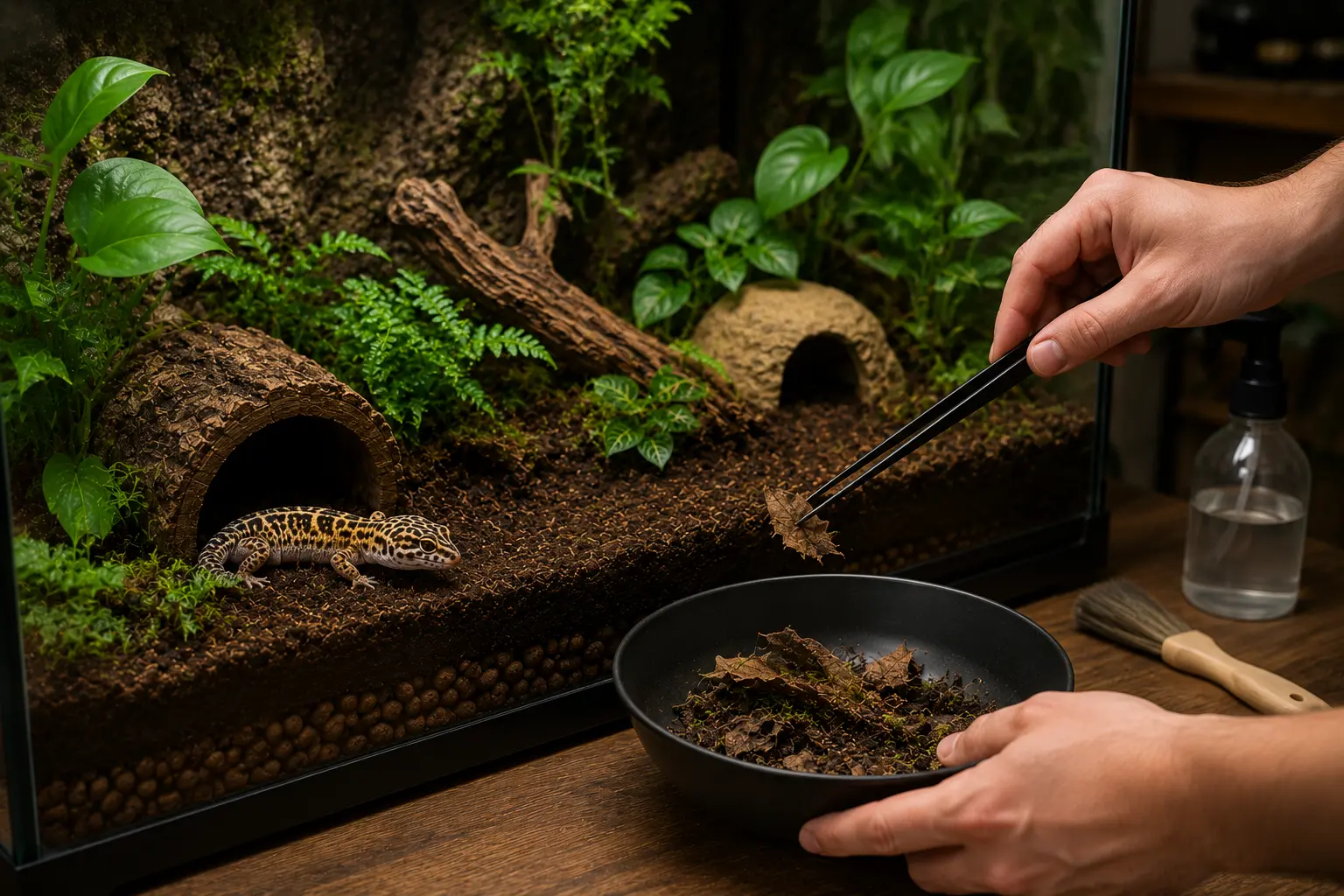 Jak utrzymać czystość w terrarium bez stresowania zwierzęcia?